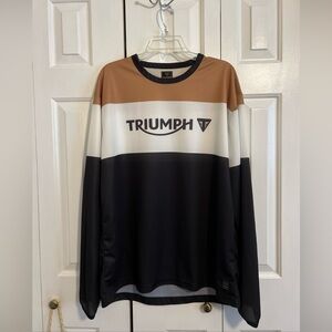 NWOT Men’s Triumph Adventure Top Long Sleeve Jersey XL Motorcycle Shirt